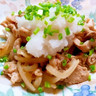 豚肉のおろしポン酢かけ